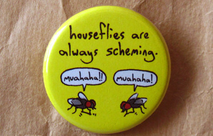 funny-buttons-plotting flys